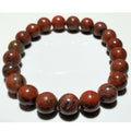 8mm Red Jasper Beaded Elastic Stretch Bracelet - Spiritual & Wellness