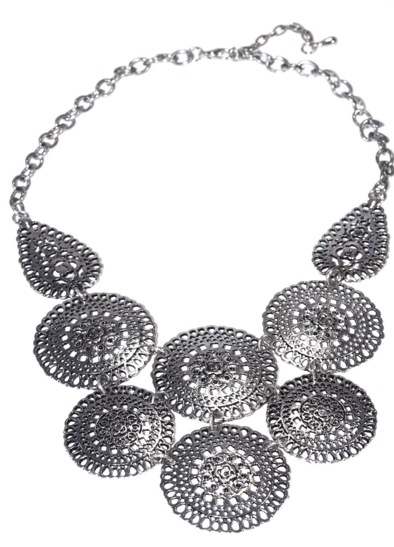 Chakras & Pear Shaped Pendants Necklace - Spiritual & Wellness