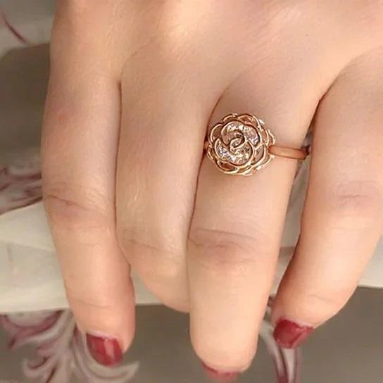 Rose Is A Rose Ring | 18kt Rose Crystal | Vintage Romance | WorthyVibe