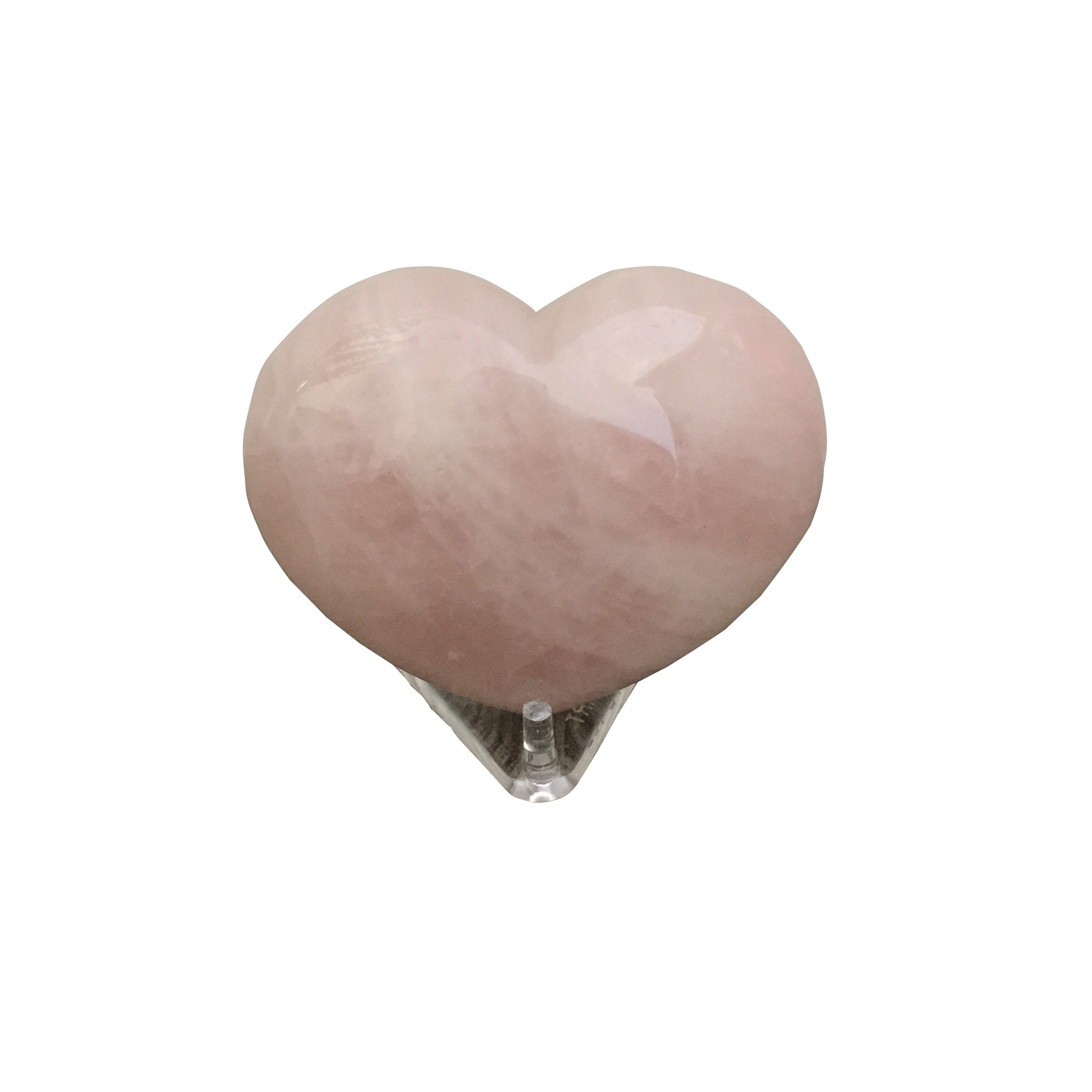 Rose Quartz Heart Stone | Table Display | Love & Harmony | WorthyVibe