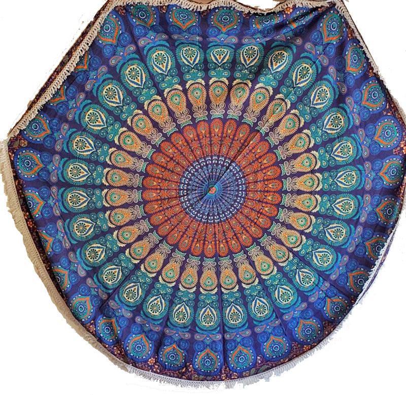 Beach Vibes Round Mandala Tapestry - Artisan Home Décor