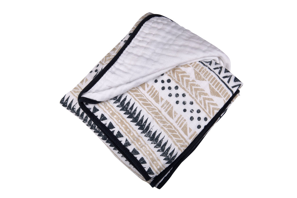 Pyramid Cotton Muslin Newcastle Blanket - Artisan Home Decor