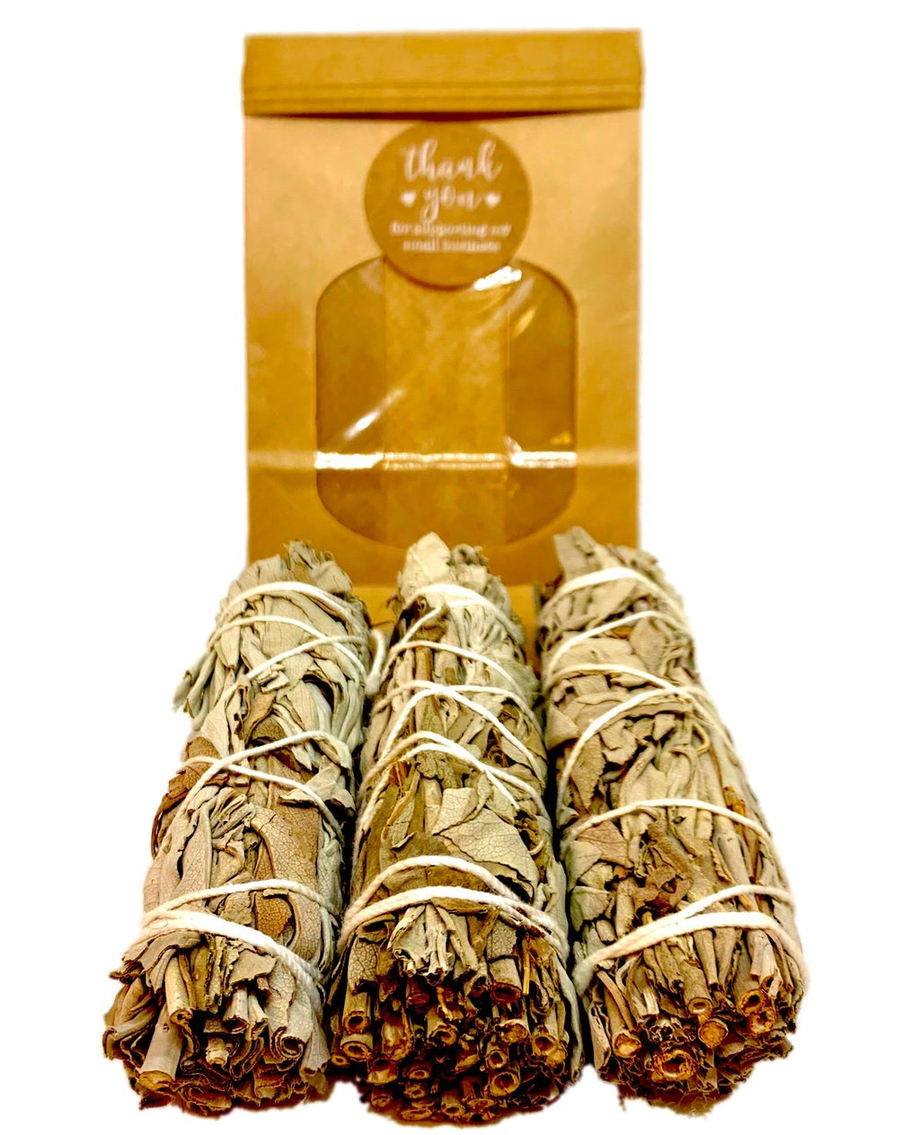 White Sage Smudge Sticks | Pack of 3 | Energy Cleansing | WorthyVibe
