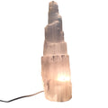 Selenite Skyscraper Lamp | Crystal Healing Light | WorthyVibe
