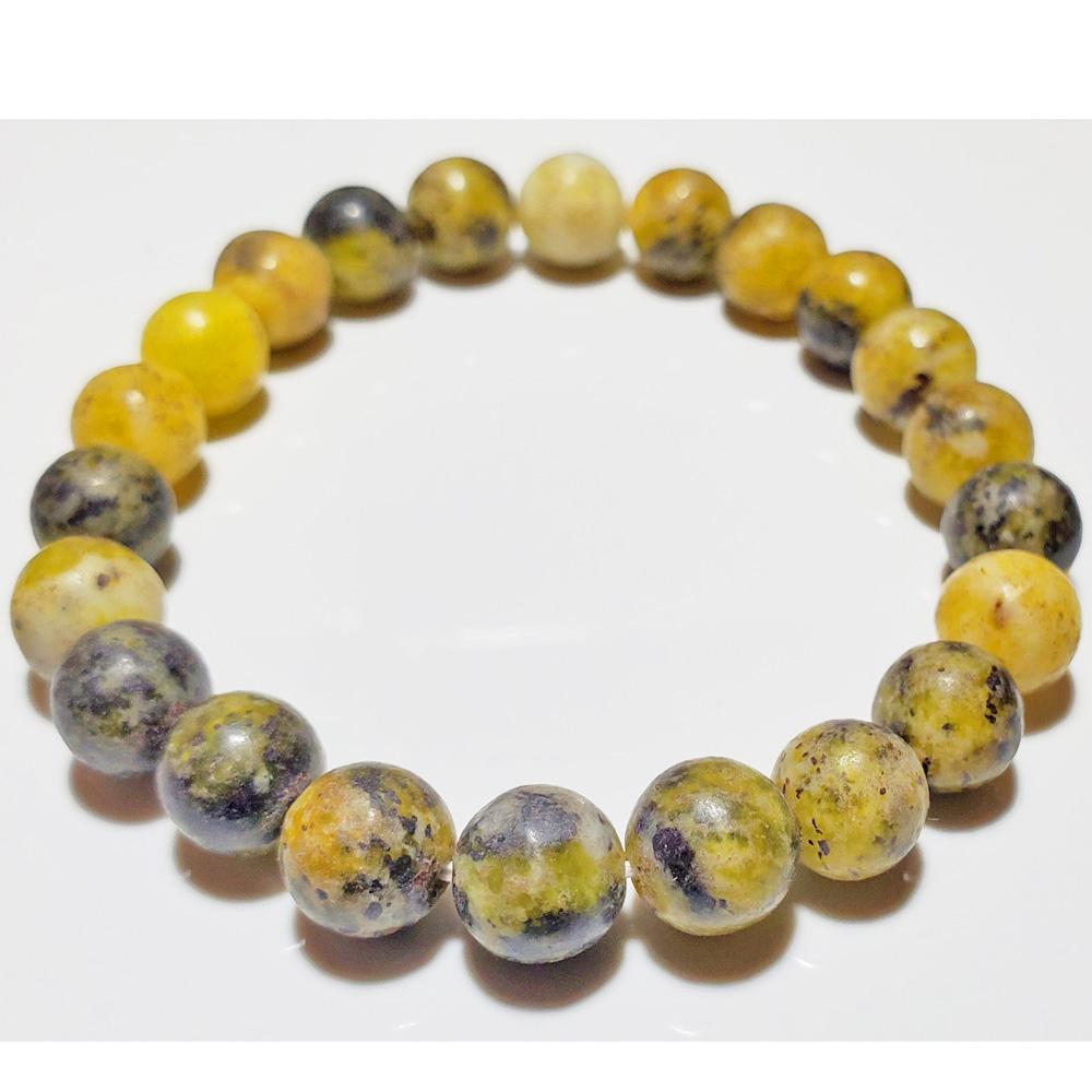 8mm Serpentine Bead Elastic Stretch Bracelet - Spiritual & Wellness