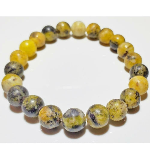 8mm Serpentine Bead Elastic Stretch Bracelet - Spiritual & Wellness