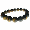 Tigers Eye Beaded Elastic Stretch Bracelet - Spiritual & Wellness