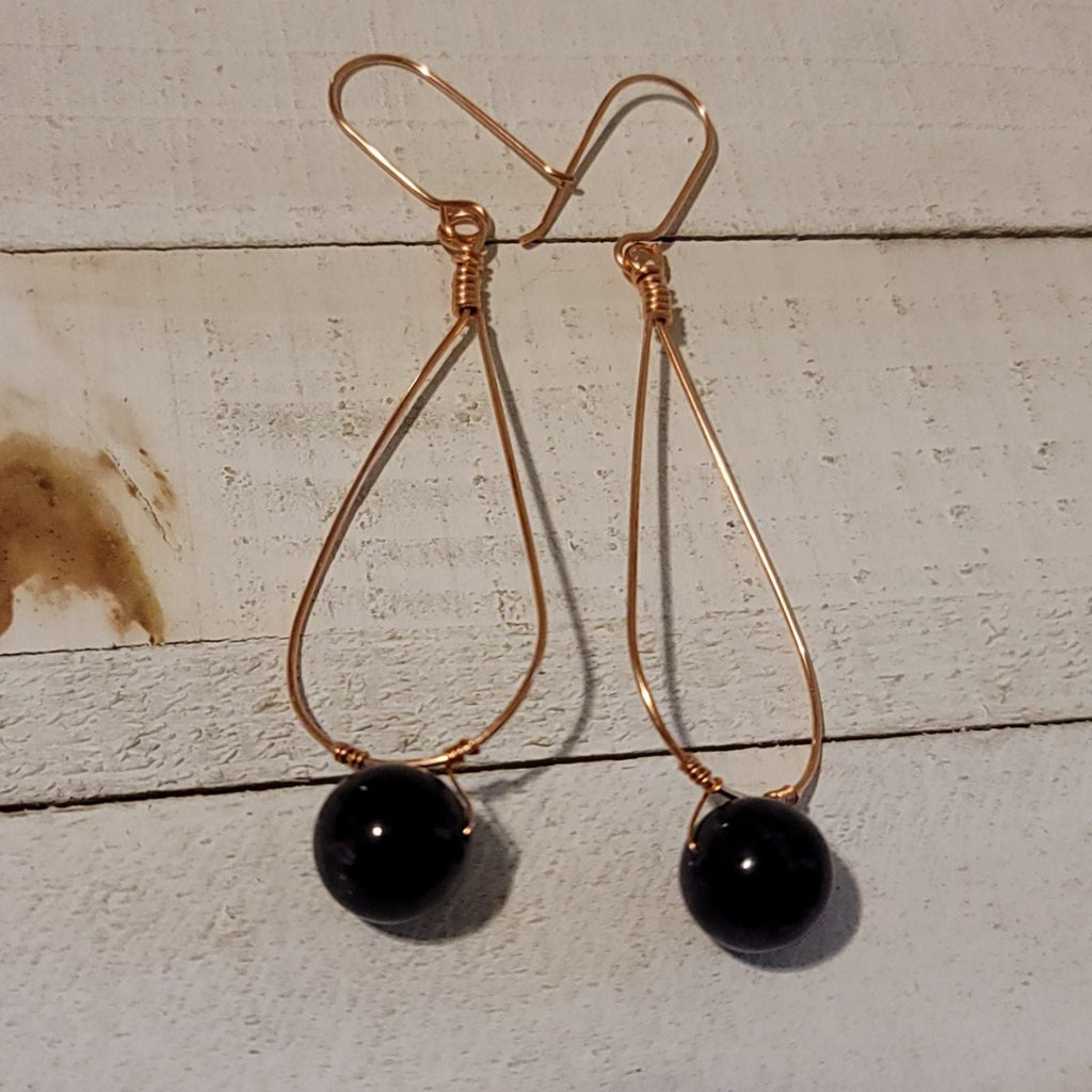 Amethyst Teardrop Earrings - Earrings