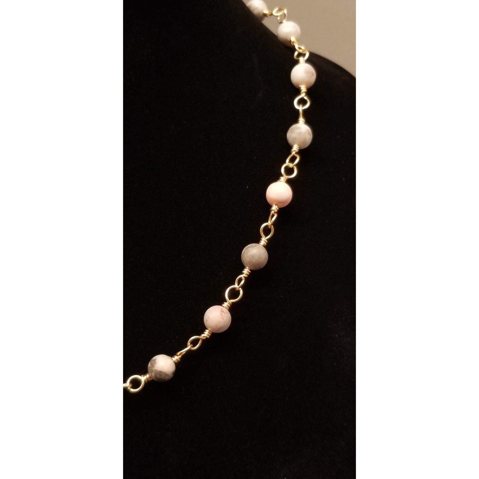 Agate Bead Necklace - Necklaces