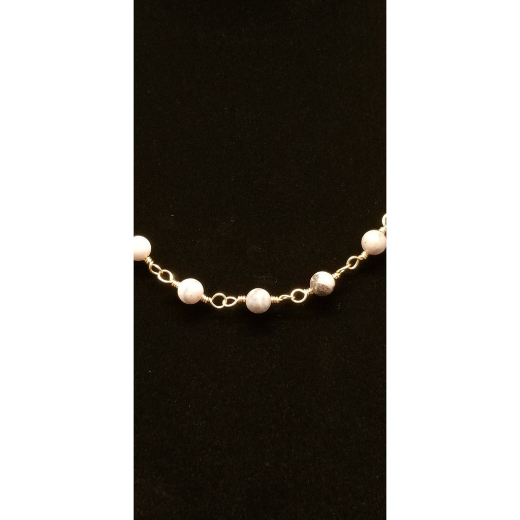 Agate Bead Necklace - Necklaces