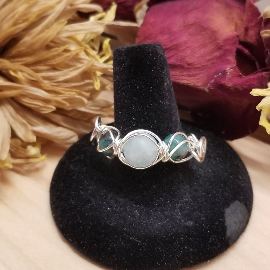 Aquamarine Emerald Ring - Rings