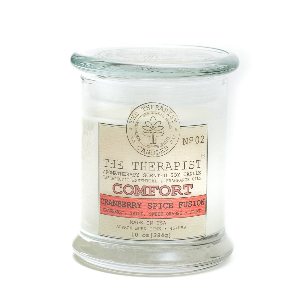 The Therapist Comfort Cranberry Spice Fusion Soy Candle - Spiritual & Wellness