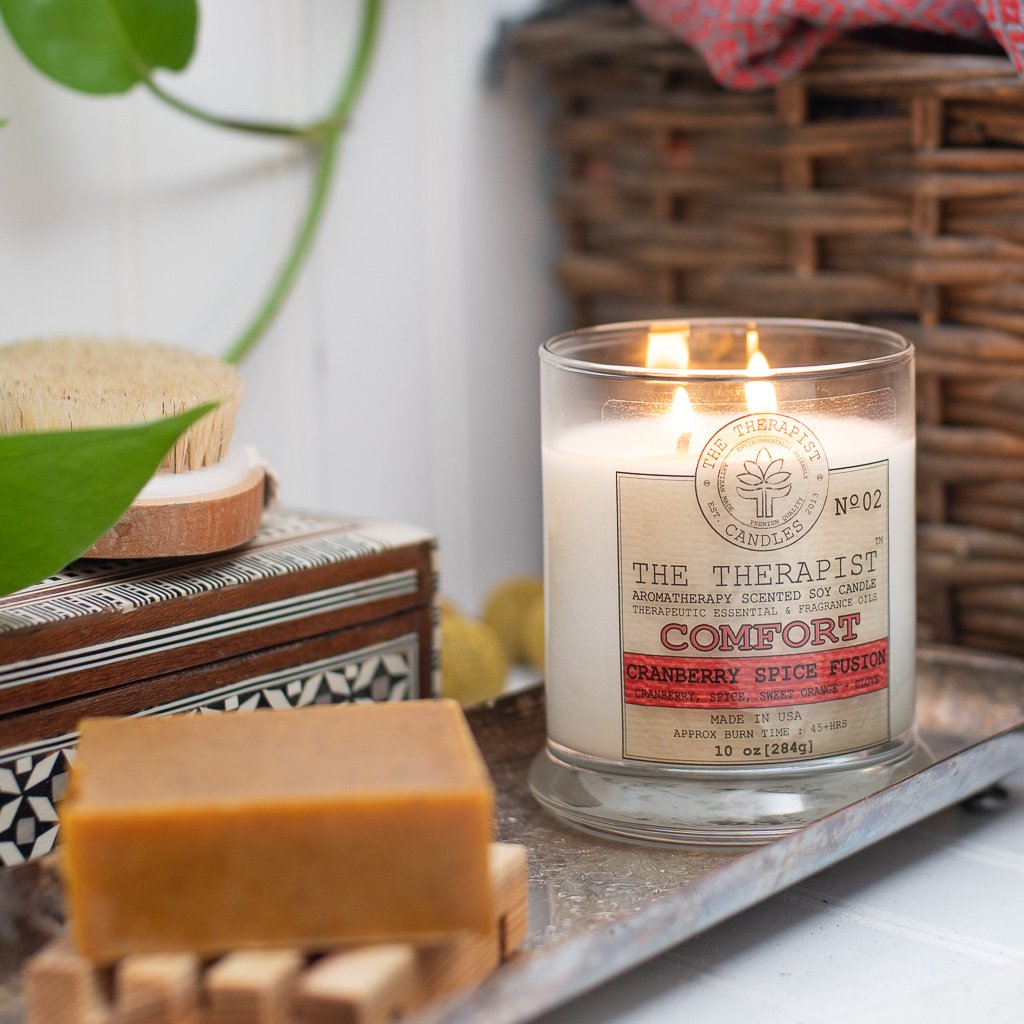 The Therapist Comfort Cranberry Spice Fusion Soy Candle - Spiritual & Wellness