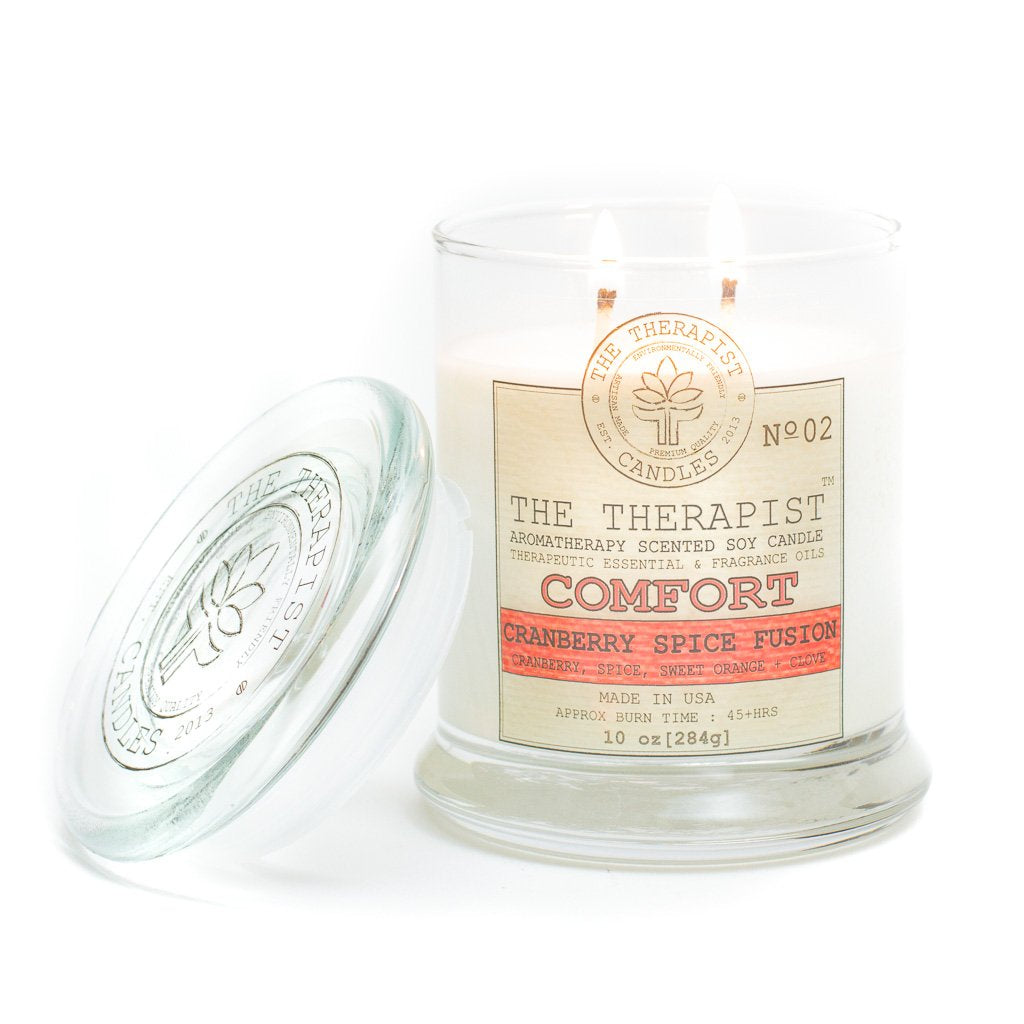 The Therapist Comfort Cranberry Spice Fusion Soy Candle - Spiritual & Wellness