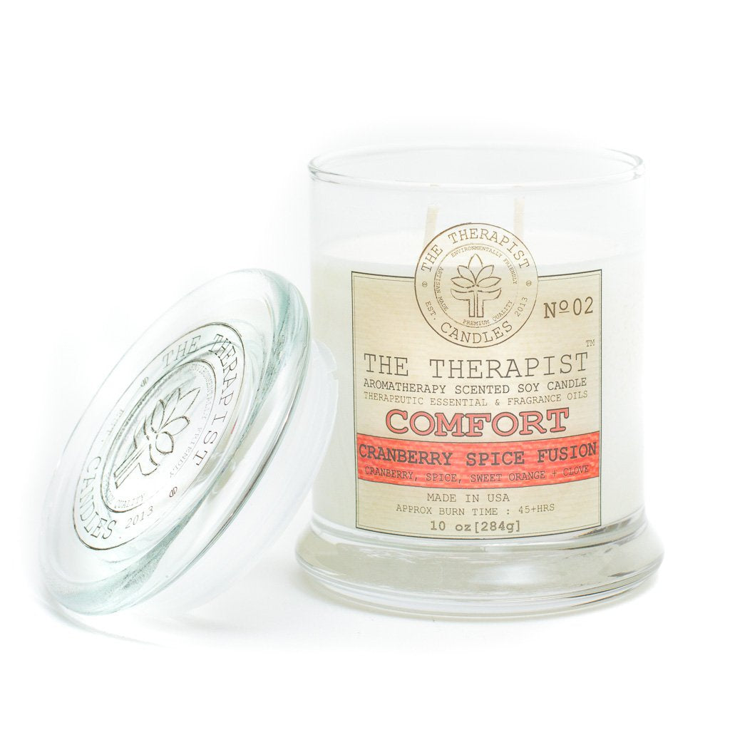 The Therapist Comfort Cranberry Spice Fusion Soy Candle - Spiritual & Wellness