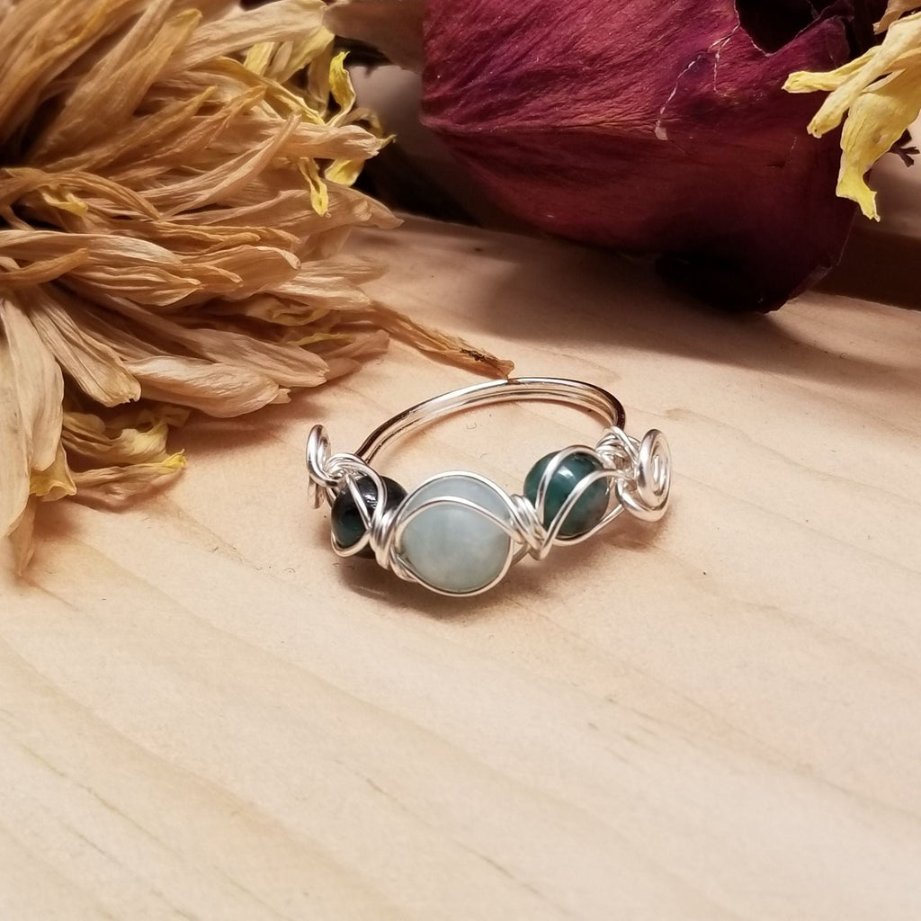 Aquamarine Emerald Ring - Rings