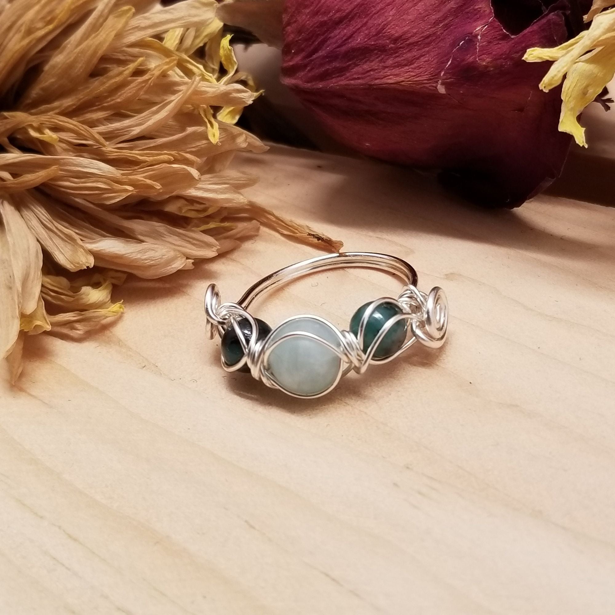 Aquamarine Emerald Ring - Rings