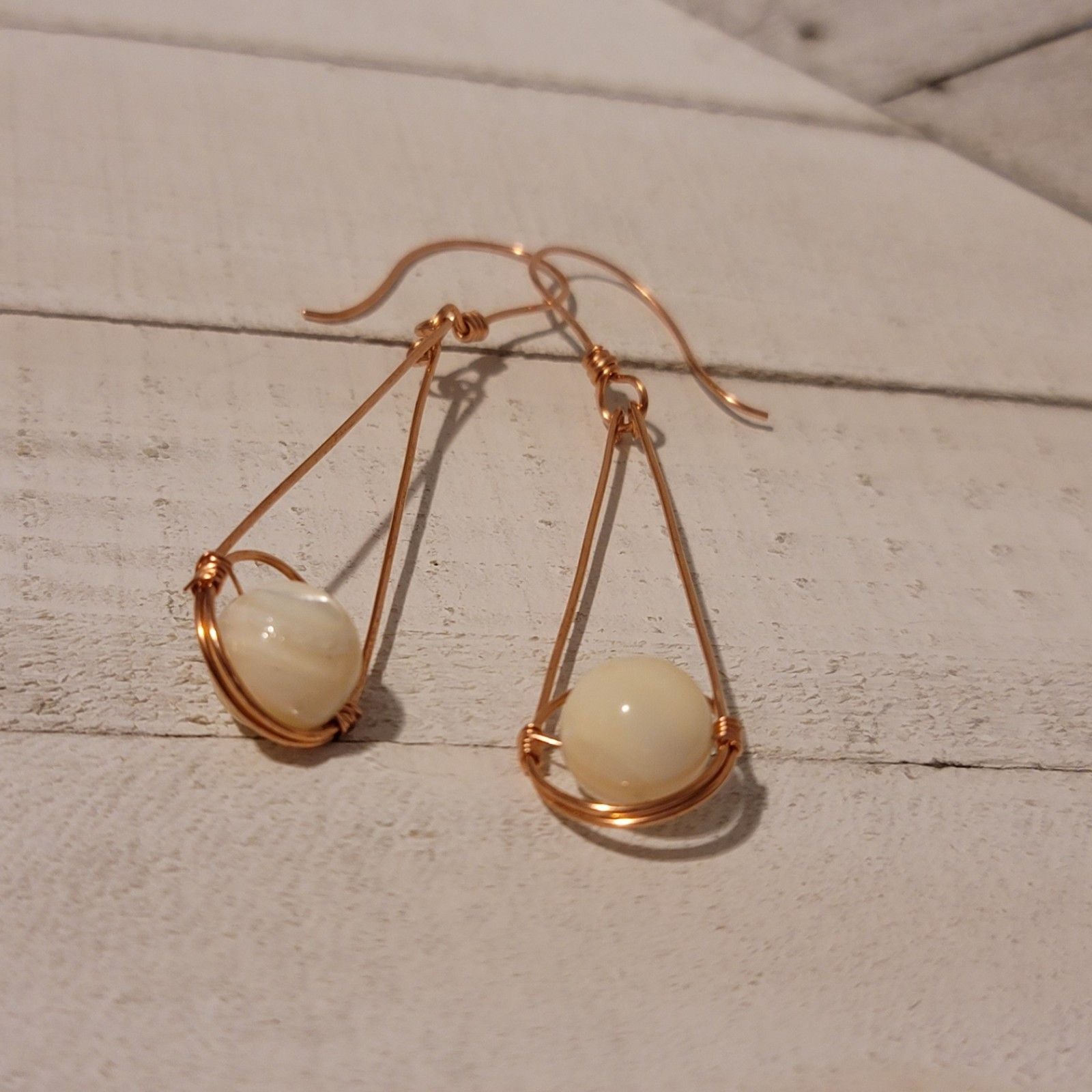 Mother of Pearl Earrings - Earrings