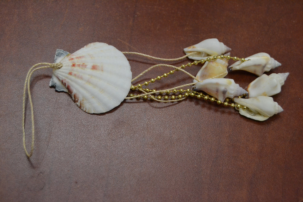 White Irish Deep Shell Hanger - Coastal Home Décor