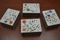 Flower Soapstone Boxes – 4 Piece Set - Home Office & Gifts