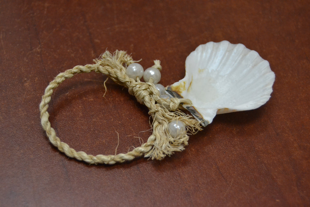 White Irish Shell Hanger - Coastal Home Décor