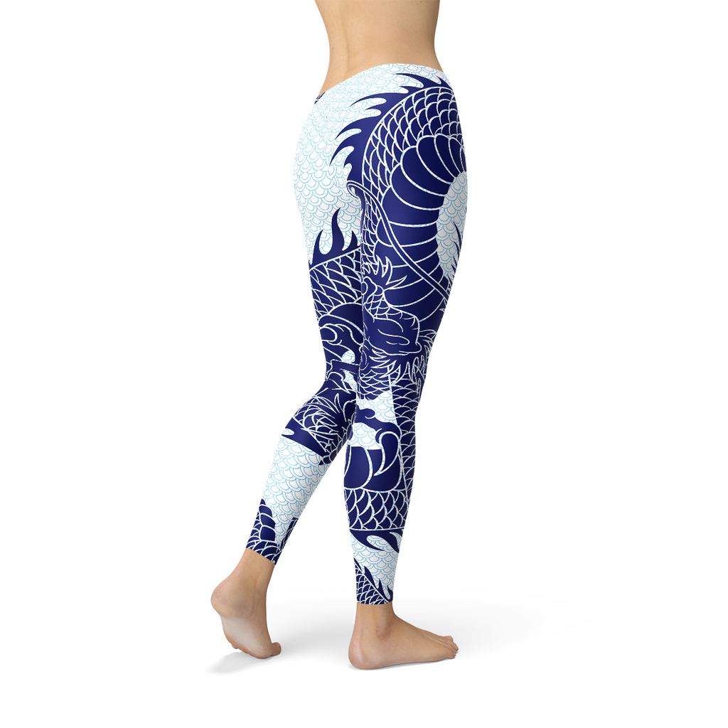 Japanese Dragon Leggings - Apparel