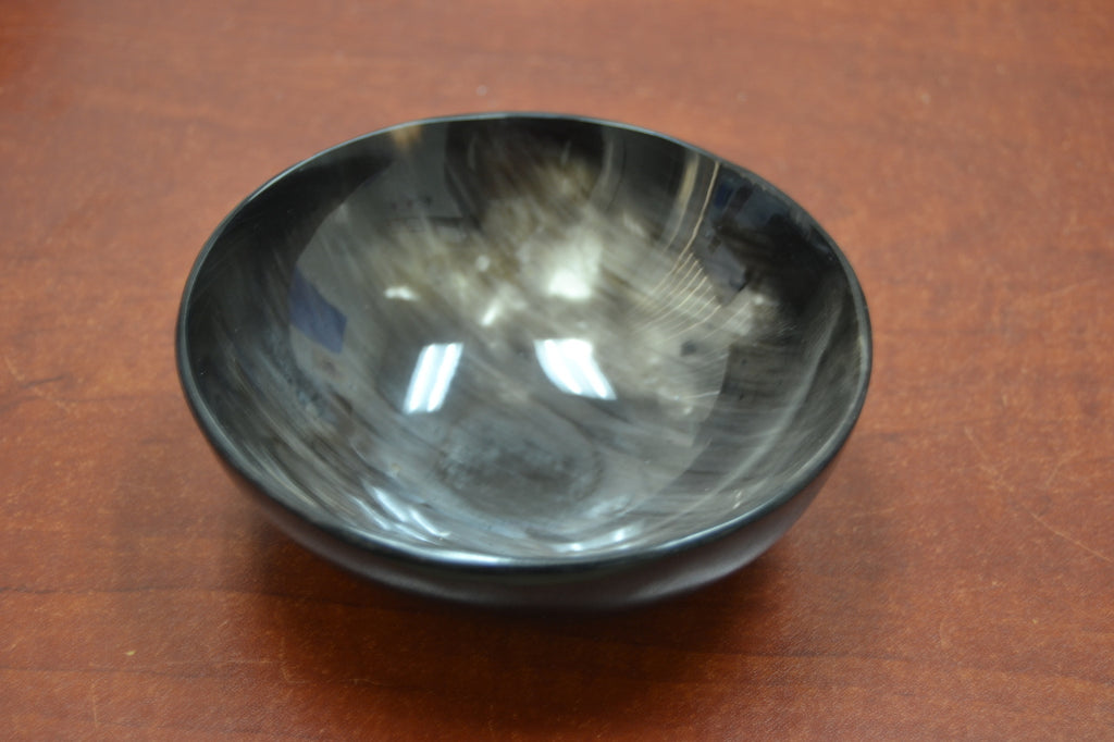 Dark Honey Buffalo Horn Bowl 5" - Artisan Home Décor