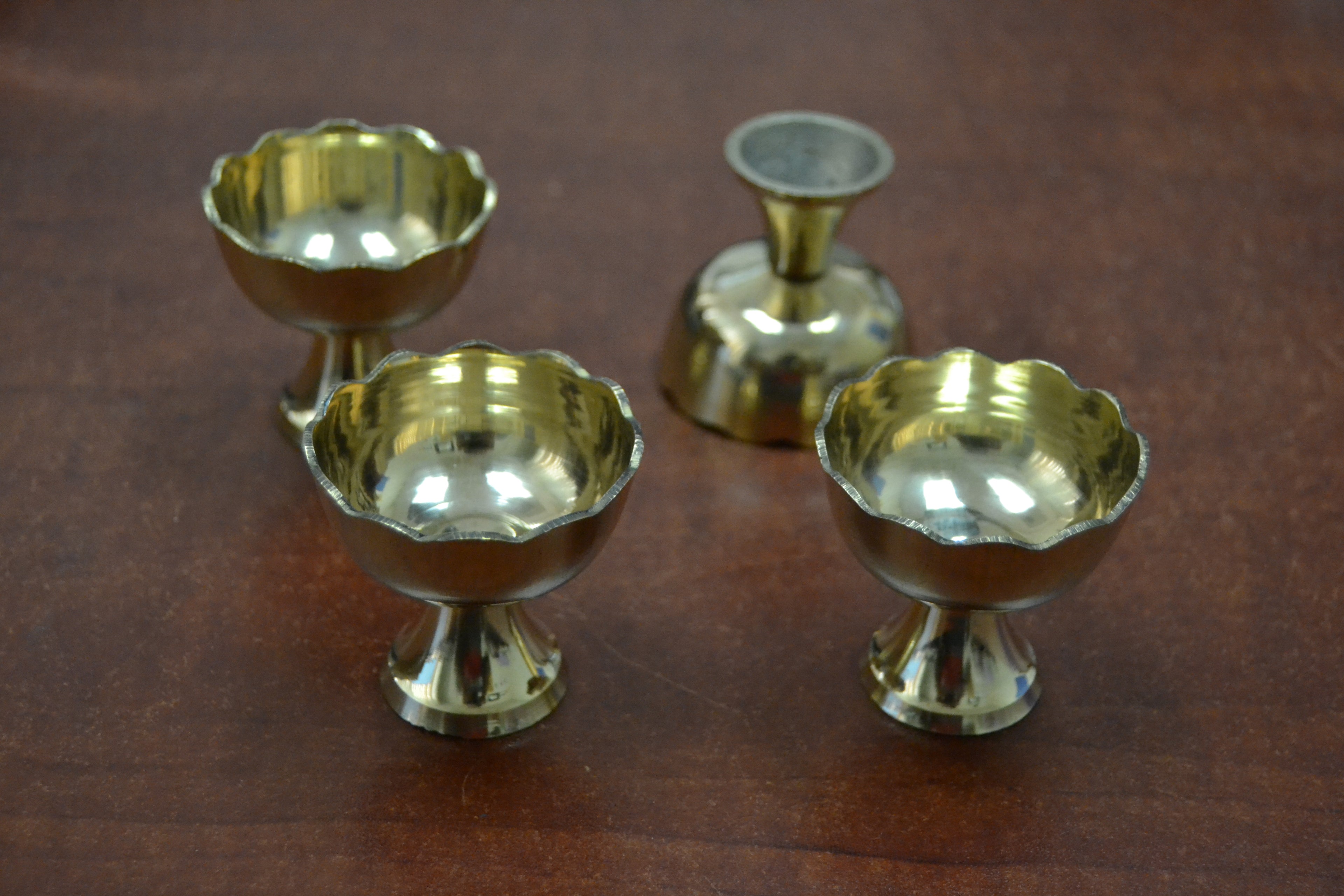 Brass Incense Burner Holders – 4 Pack - Spiritual & Wellness