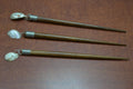 Red Abalone Shell Hairsticks – 3 Pack - Artisan Fashion Accessories