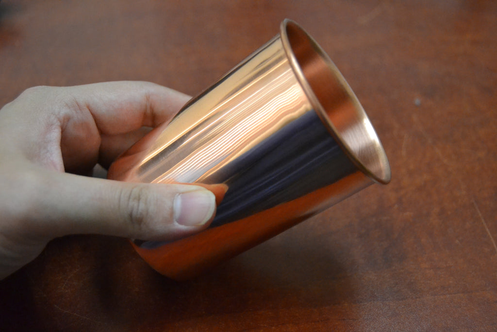 Copper Drinking Glass Cup - Spiritual & Wellness