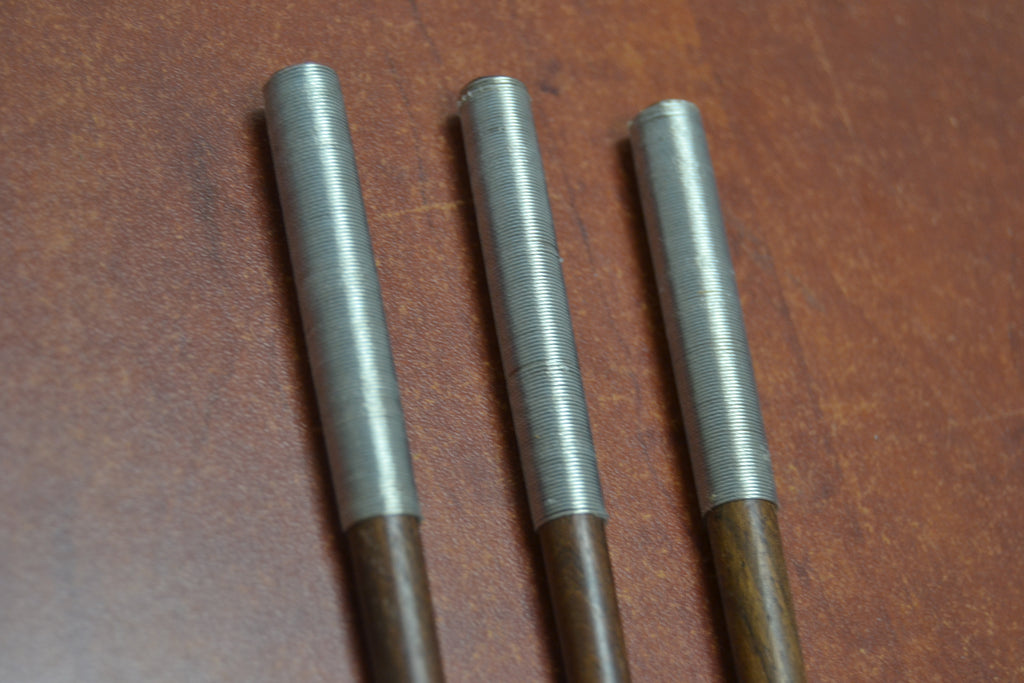 Silver Plated Wood Hairsticks – 3 Pack - Artisan Fashion Accessories