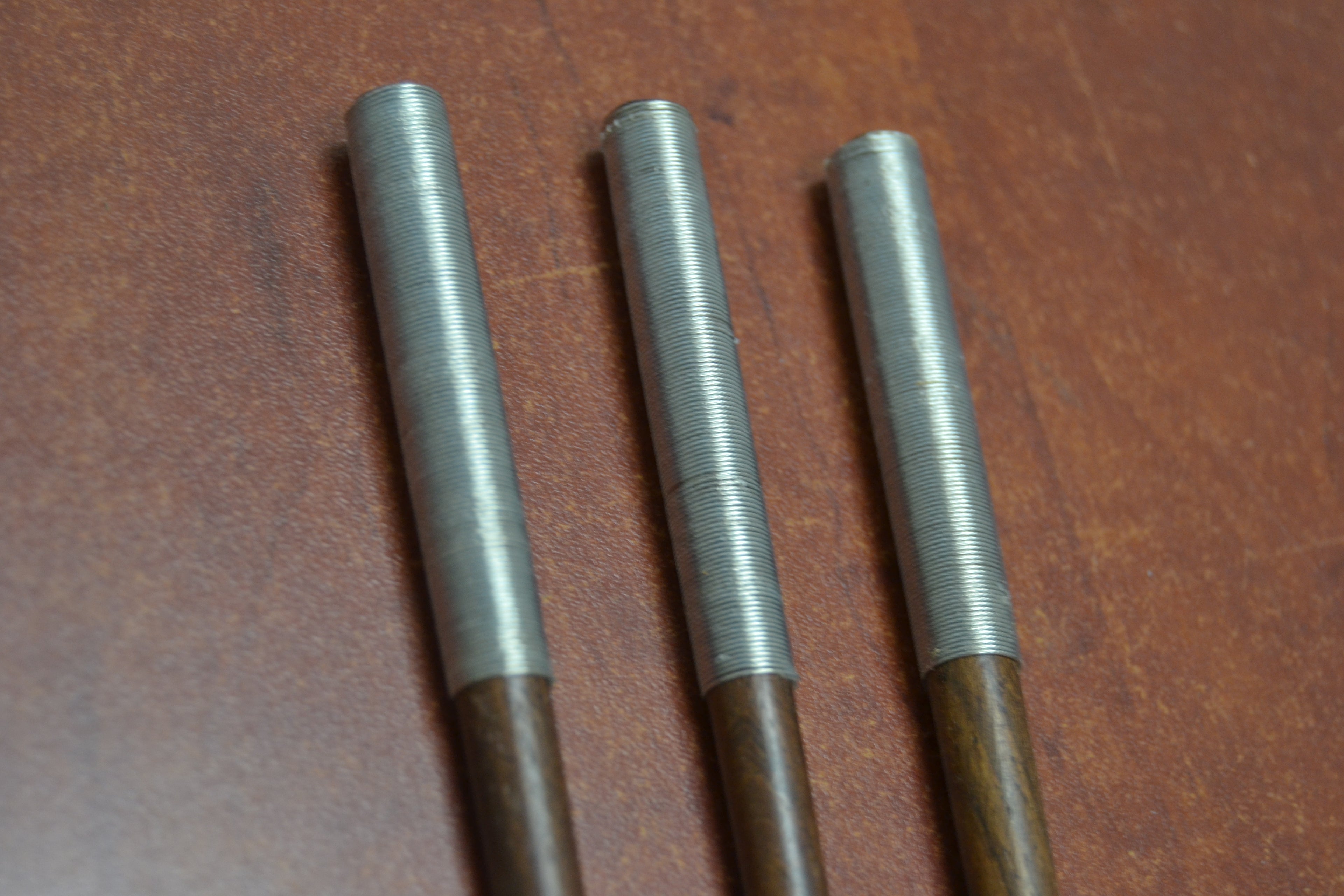 Silver Plated Wood Hairsticks – 3 Pack - Artisan Fashion Accessories