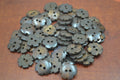 Mini Round Buffalo Bone Buttons – 100 Pack - Artisan Craft Supplies