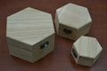 Handmade Wood Boxes – 3 Piece Set - Home Office & Gifts
