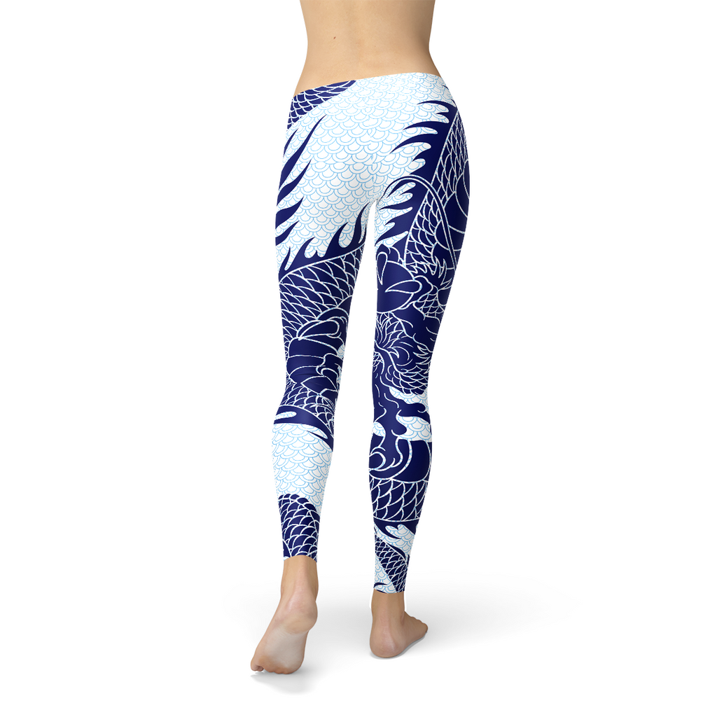 Japanese Dragon Leggings - Apparel