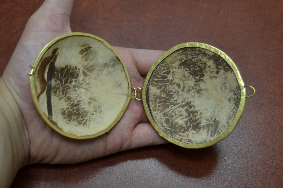 Golden Mother of Pearl Trinket Box - Coastal Home Décor