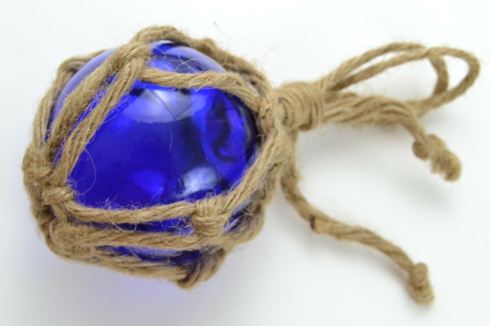 Cobalt Blue Glass Fishing Float 3" - Coastal Home Décor