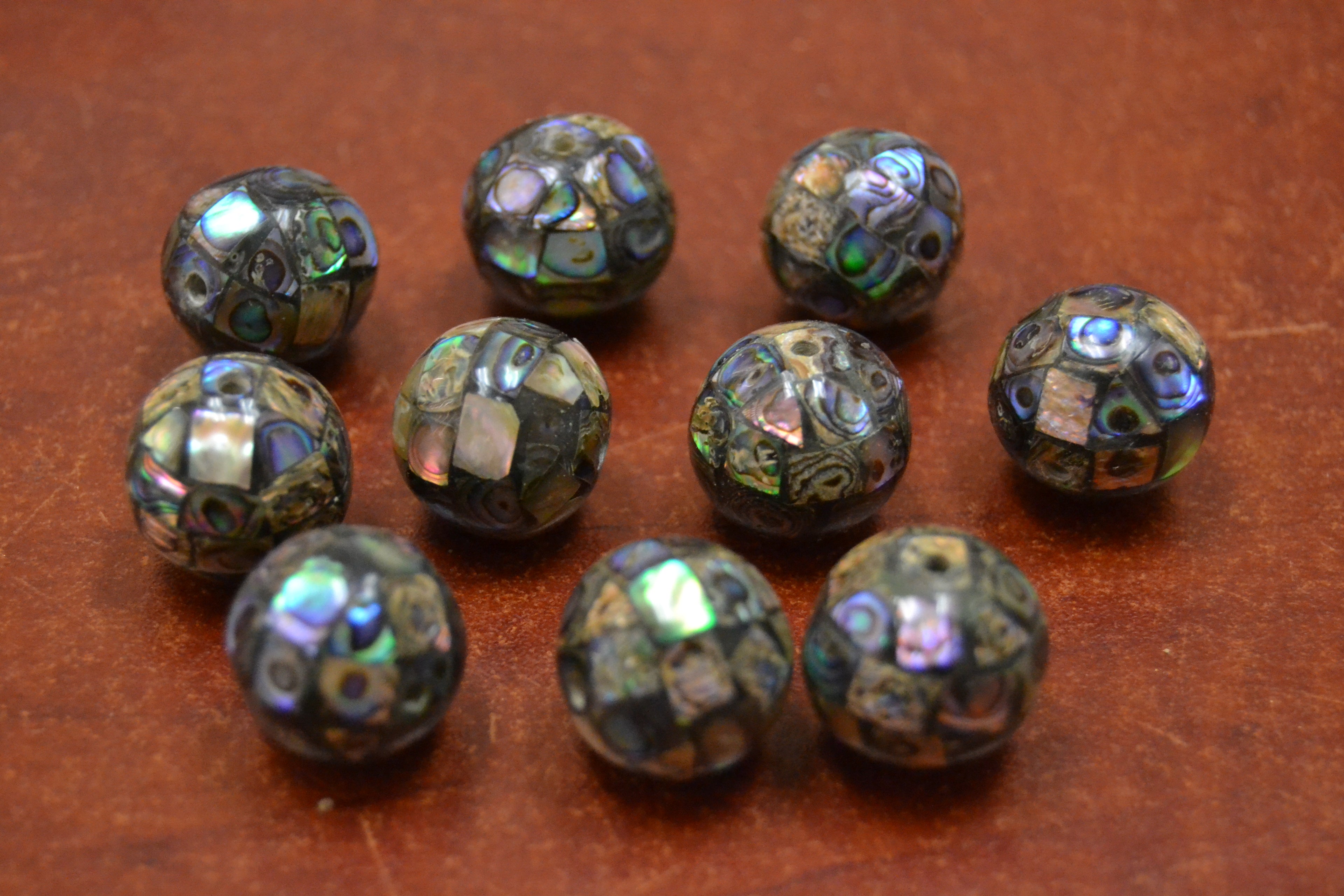 Round Abalone Shell Beads 19mm – 10 Pack - Artisan Craft Supplies