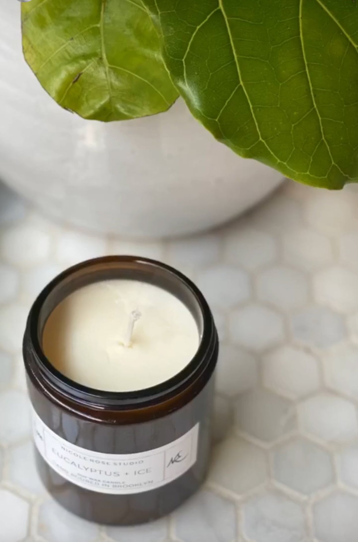 Eucalyptus & Ice Soy Wax Candle - Spiritual & Wellness