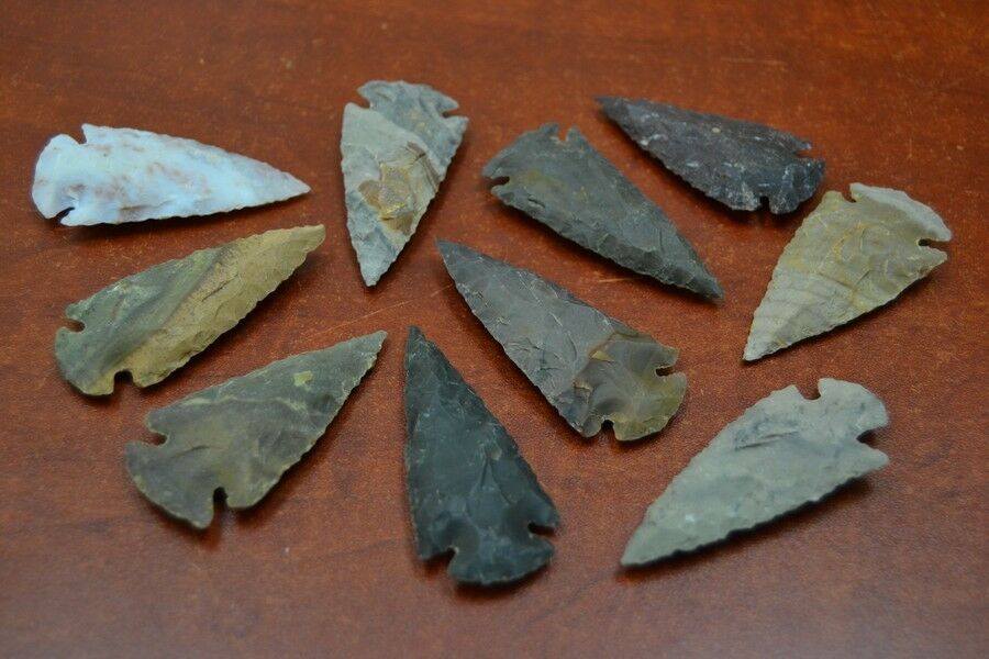 Agate Spear Arrowheads – 10 Pack - Crystals & Gemstones