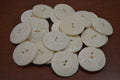 Round Stripe Buffalo Bone Buttons – 50 Pack - Artisan Craft Supplies