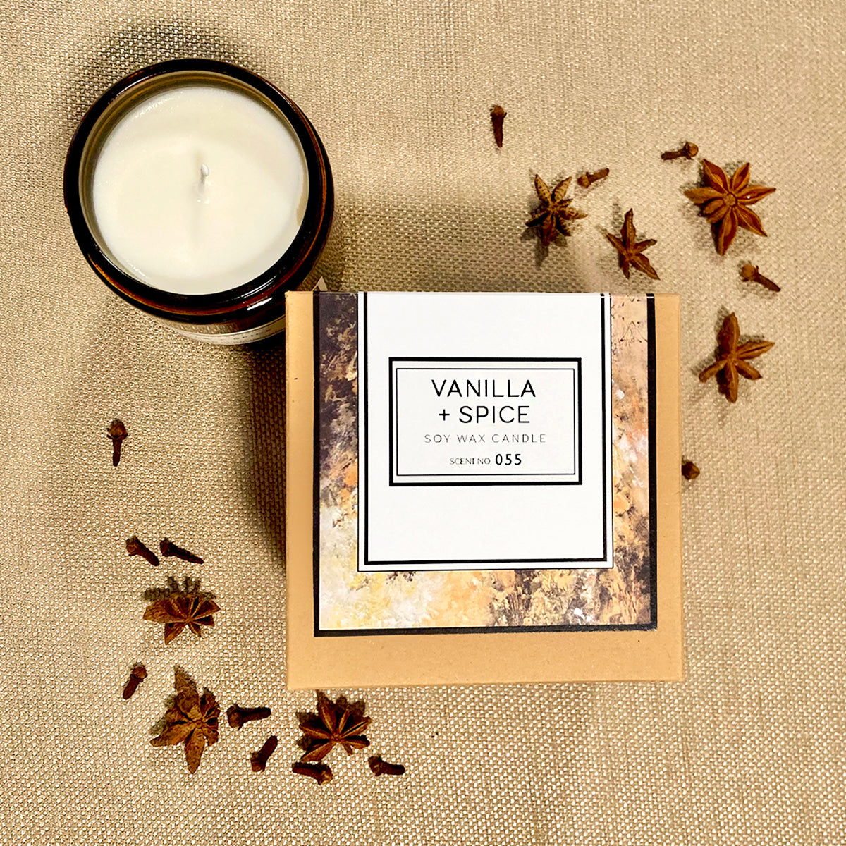 Vanilla and Spice 8oz Soy Wax Candle - Spiritual & Wellness