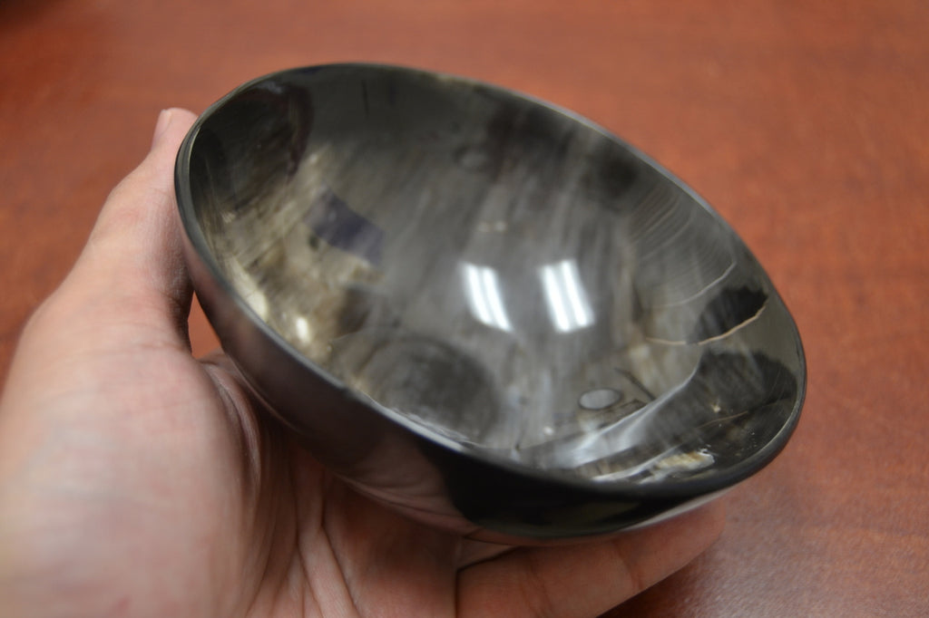 Dark Honey Buffalo Horn Bowl 5" - Artisan Home Décor
