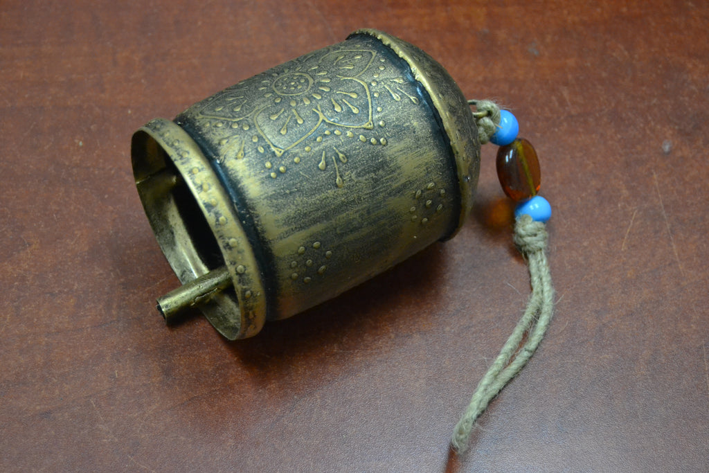 Flower Iron Bell 5" - Rustic Home & Garden