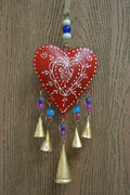 Red Heart Iron Windchime - Rustic Home & Garden