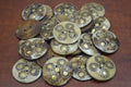 Buffalo Bone Round Buttons – 50 Pack - Artisan Craft Supplies
