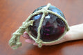 Purple Glass Fishing Float - Coastal Home Décor