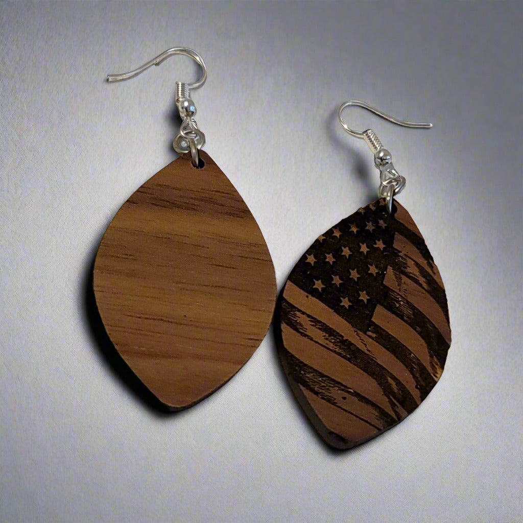 American Flag Earrings - Earrings