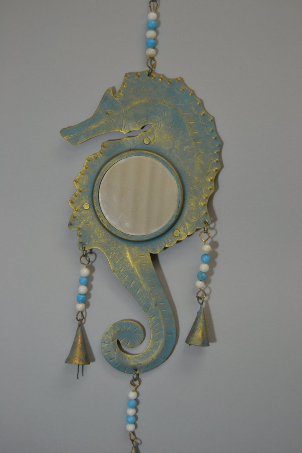 Seahorse Mirror Wall Hanger - Coastal Home Décor