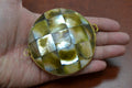 Golden Mother of Pearl Trinket Box - Coastal Home Décor